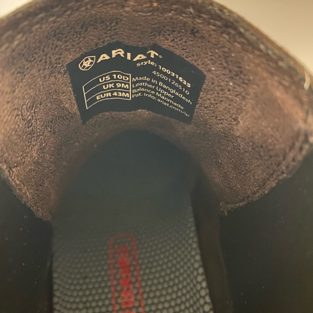 Ariat Mens Midtown Rambler Boot Size10 - like new